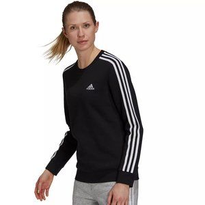 Adidas Women's Essentials 3 Stripes Fleece Sweatshirt Size XS
